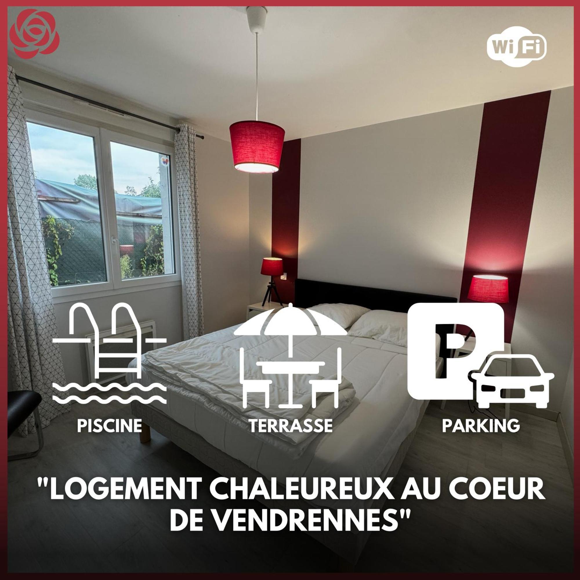 Domaine Des 5 Roses - Rose Rouge Apartment La Guierche ภายนอก รูปภาพ